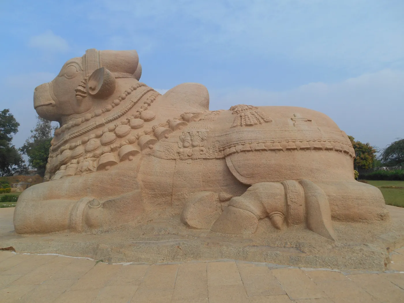 The great monolithic stone Nandi at Lepakshi, near Hindupur